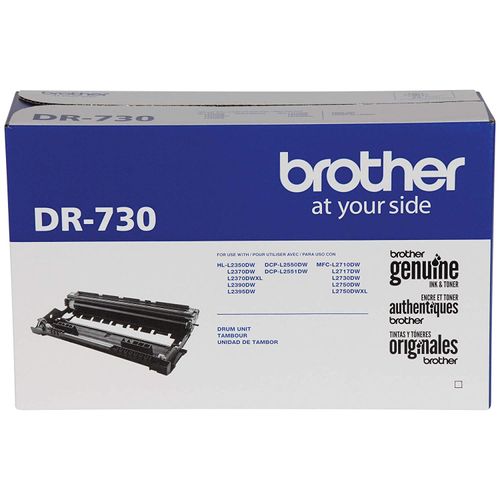 Tambor Brother DR730 negro rendimiento - 12, 000 págs.Para equipos DCPL2550DW, DCPL2551DW, HLL2350DW, HLL2370DW, HLL2390DW, HLL2395DW, MFCL2710DW, MFC