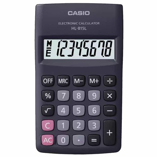 Calculadora de Bolsillo de 8 Dígitos Negro Casio