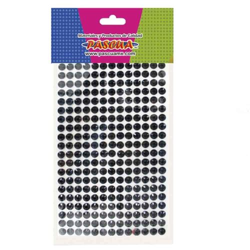 Piedra Decorativa Redonda de 6 mm Negro Pascua PI-RED06AA
