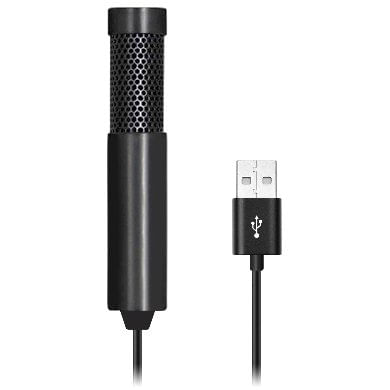 Micrófono Mini para PC BROBOTIX 651596 - 100Hz – 16KHz, 1.5 m, 7 cm, Negro