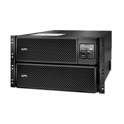 No Break Capacidad 8000 VAS - 8000 watts, 208v, APC SRT8KRMXLT, 8000 VA, 8000 W, 1, 50 h, Negro, Industrial y Oficina