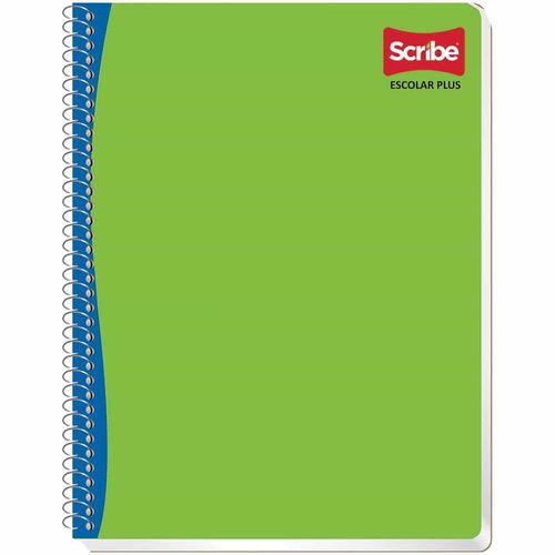Cuaderno Espiral de 200 Hojas Profesional de Cuadro Grande (Mega) Escolar Scribe