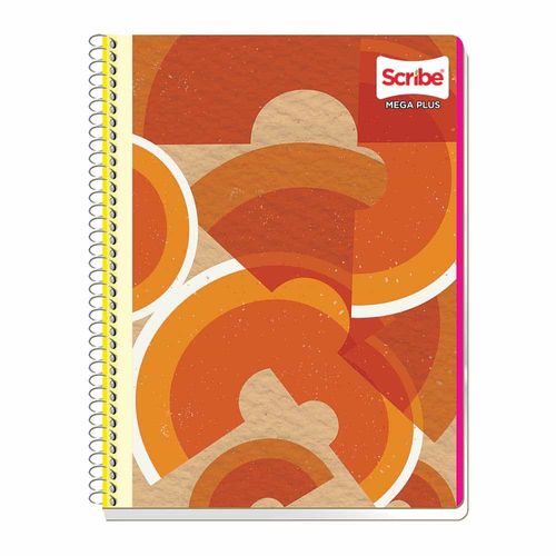 Cuaderno Espiral de 100 Hojas Profesional Blanco Mega Plus Scribe