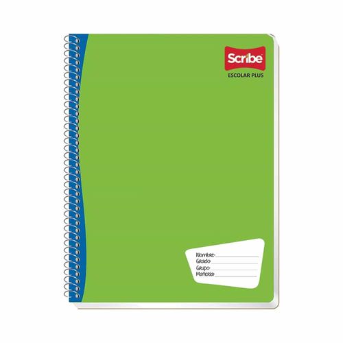 Cuaderno Espiral de 100 Hojas Profesional de Cuadro Alemán Scribe Plus