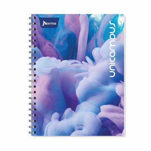 Cuaderno Espiral de 160 Hojas Profesional de Raya Pasta Dura Metalizado Unicampus
