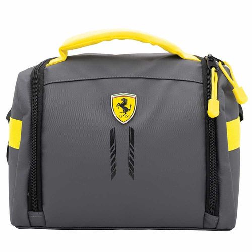 Lonchera de Plástico Suave para Niño Gris con Amarillo Ferrari 589523