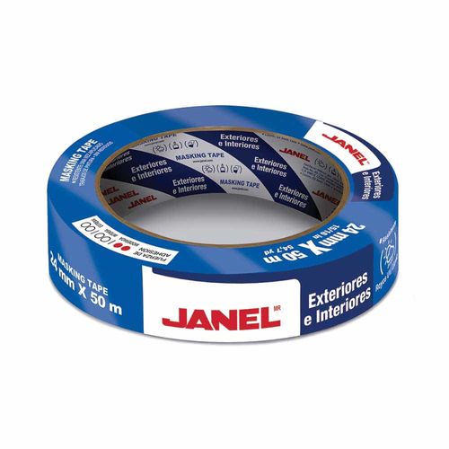Cinta Masking Tape 230 Azul de .24 x 50 m Janel 2302450100