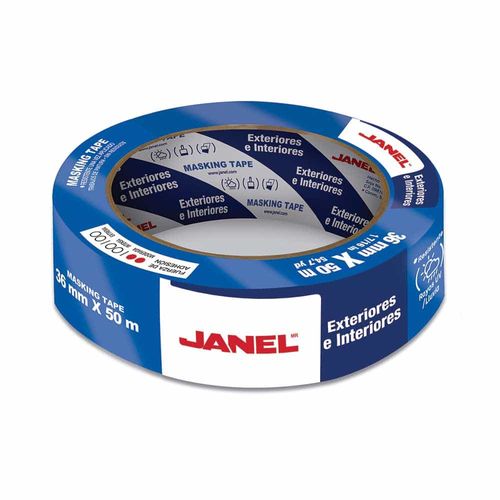 Cinta Masking Tape 230 Azul de .24 x 50 m Janel 2303650100