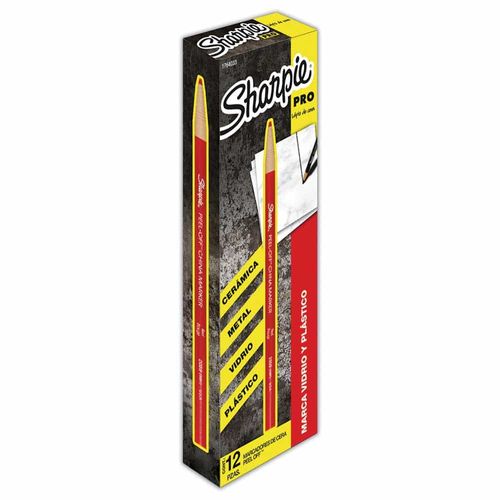 Marcador de Cera Rojo Caja con 12 Piezas Sharpie 1764033