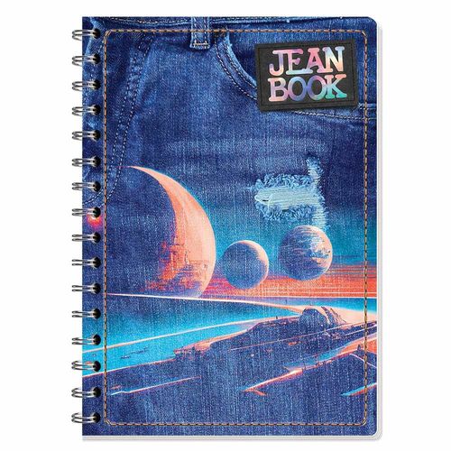 Cuaderno Espiral de 100 Hojas Francés Cuadro Grande Moda Jean Book