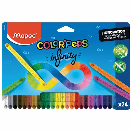 Lápices de Colores Infinity 24 pzas Color´Peps 861601