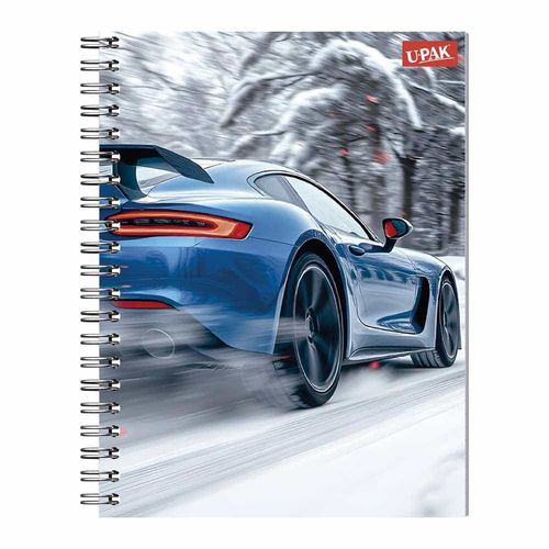 Cuaderno Espiral de 100 Hojas Raya Autos del Futuro Upak 5136545106