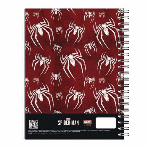 Cuaderno Espiral de 100 Hojas Cuadro Chico Spiderman Upak 5136521013