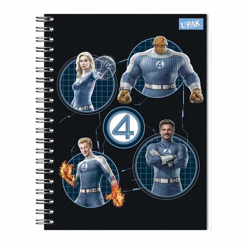 Cuaderno Espiral de 100 Hojas Raya 4 Fantasticos Upak 5136541012