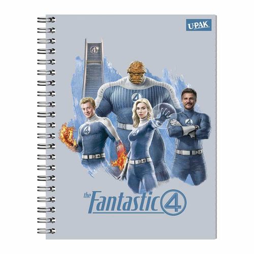 Cuaderno Espiral de 100 Hojas Cuadro Grande 4 Fantasticos Upak 5136531012