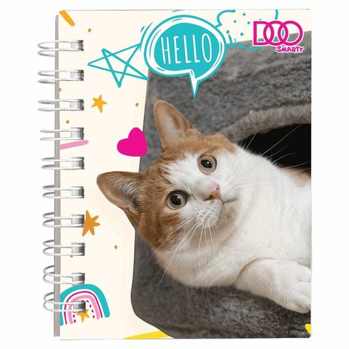 Libreta Pocket con 160 Hojas Raya Gatito  Diseños Surtidos Smarty Doo 21530