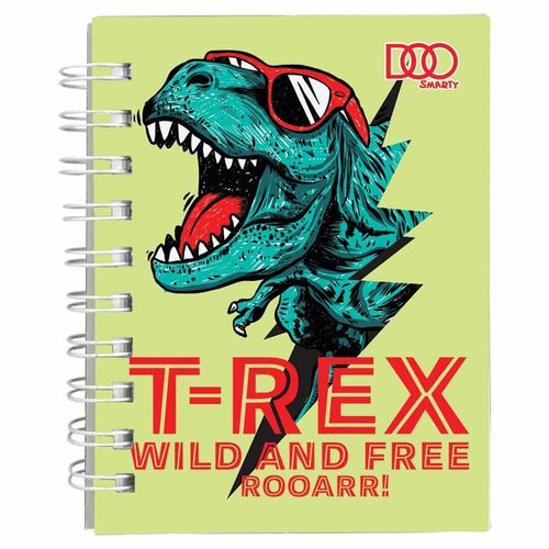 Libreta Pocket con 160 Hojas Raya T-Rex Diseños Surtidos Smarty Doo 21535