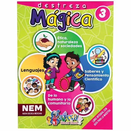 Libro de Actividades Destreza Mágica 3 con 224 Páginas Editorial García 1223