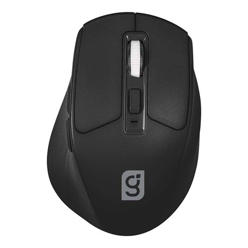 Mouse Inalámbrico Recargable Negro de 1,600 DPI Green Leaf 18-8870BK