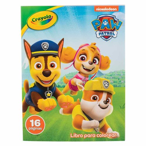 Libro para Iluminar de 16 Páginas Paw Patrol Crayola 040616
