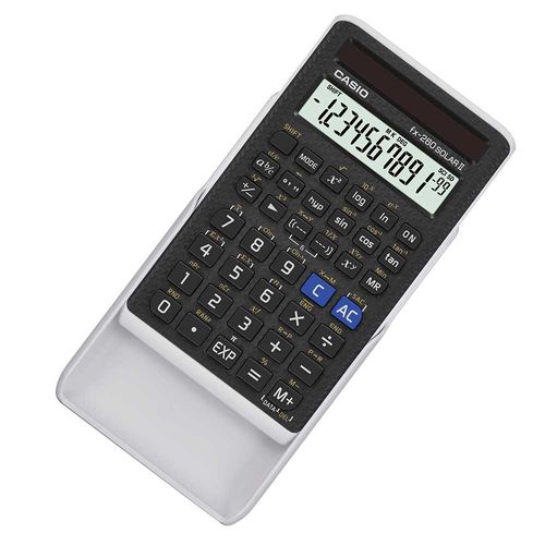 Calculadora Científica Mas de 140 Funciones Negro/Blanco Casio FX-260SOLARII