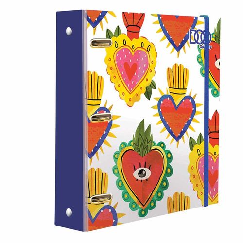 Carpeta con Argolla Tamaño Carta con 100 Hojas Corazon Diseños Surtidos Smarty Doo 21515