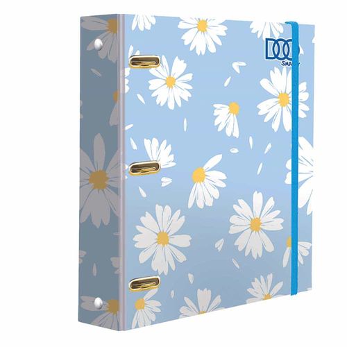 Carpeta con Argolla Tamaño Carta con 100 Hojas Flores Diseños Surtidos Smarty Doo 21516