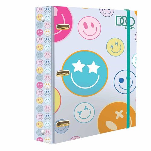 Carpeta con Argolla Tamaño Carta con 100 Hojas Happy Diseños Surtidos Smarty Doo 21519