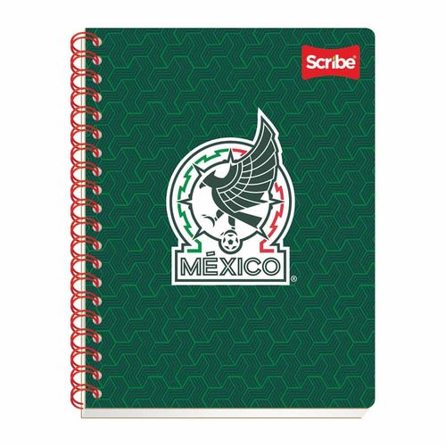 Cuaderno Espiral de 100 Hojas Profecional Raya Seleccion Mexicana Mexico Scribe 1085670