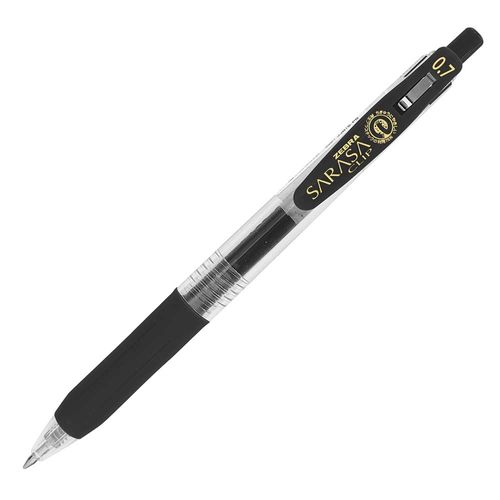 Bolígrafo Gel Retráctil 7mm Negro Blíster Clip SARASA 808NEM
