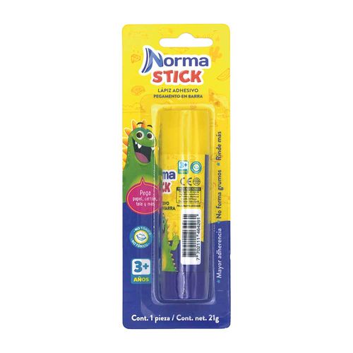Pegamento Lápiz Adhesivo Tubo de 21g Blíster Norma Stick 583354