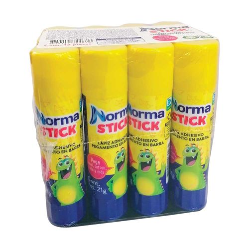 Pegamento Lápiz Adhesivo Tubo de 21g Caja con 12 Piezas Norma Stick 546426