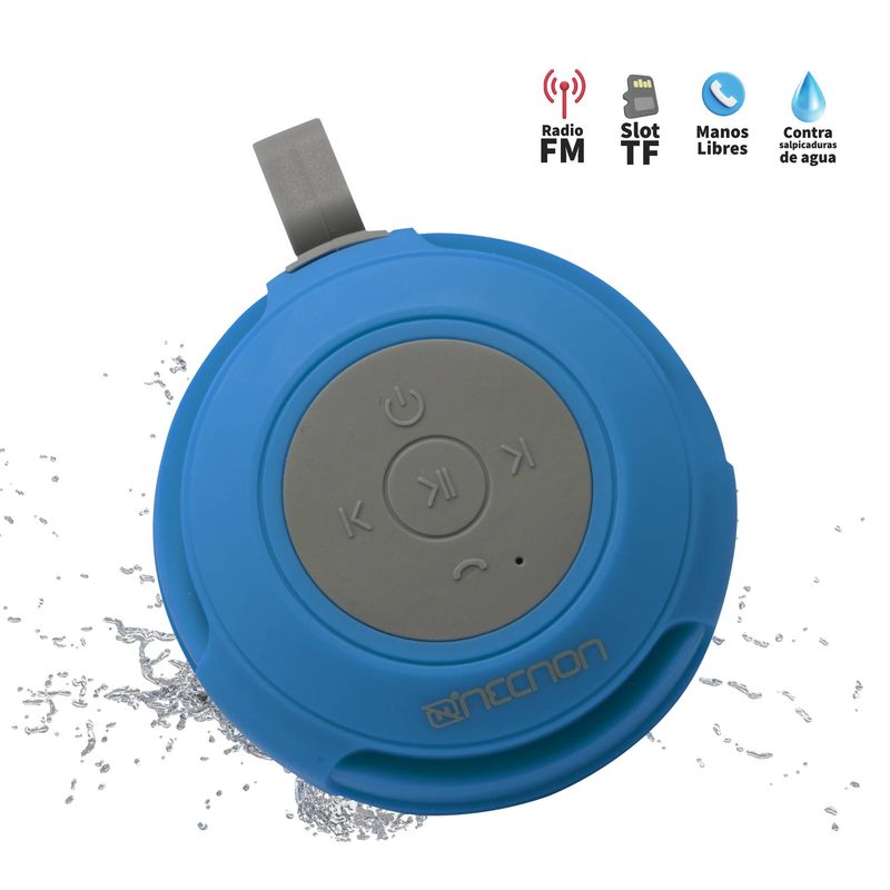 Bocina-Inalambrica-NECNON-Modelo-NB-04W-PRO-contra-salpicaduras---azul